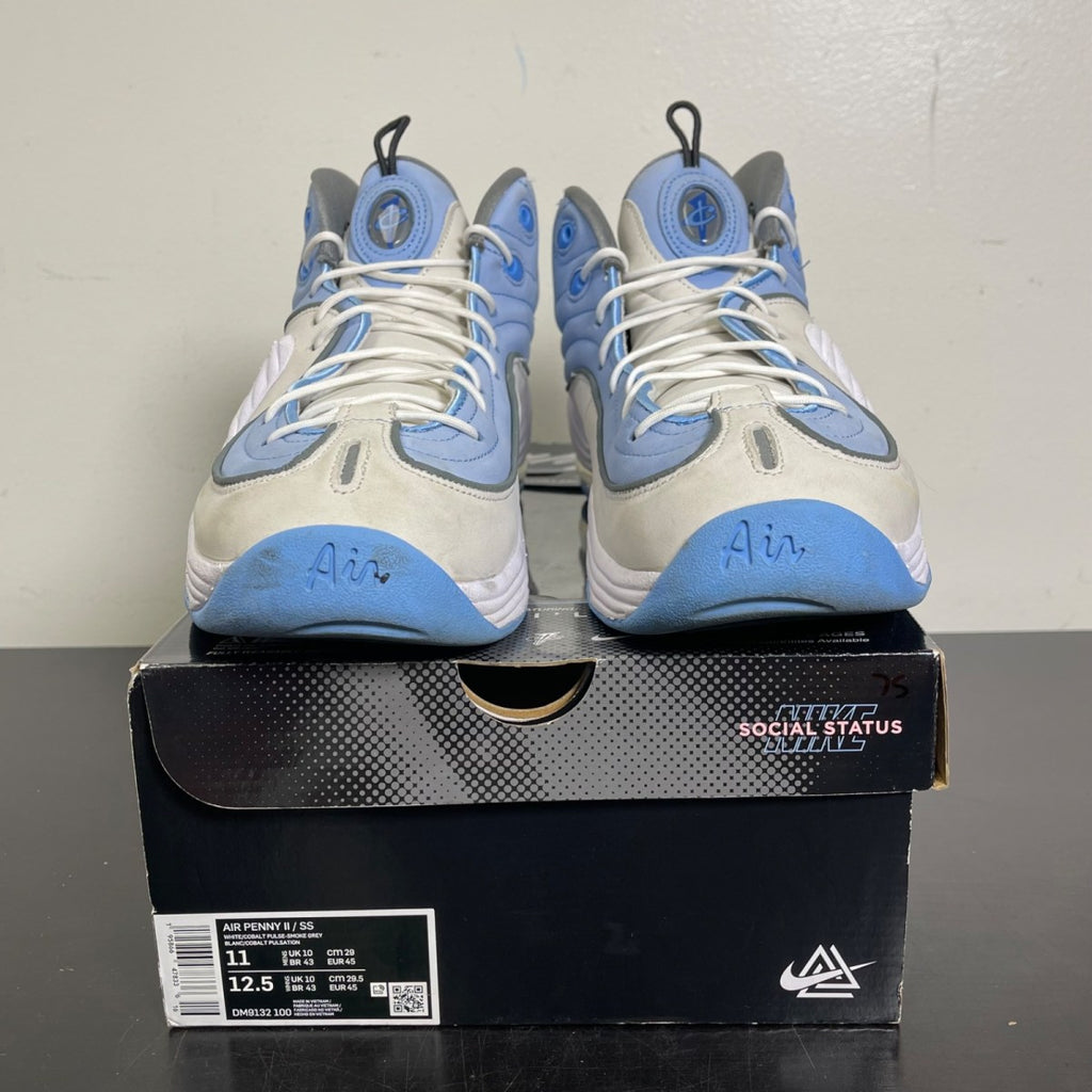 Nike Air Penny 2 Social Status Playground University Blue 11 (Moderately Worn Pre-Owned)NikeSail/University Blue-White-Black - Image 2