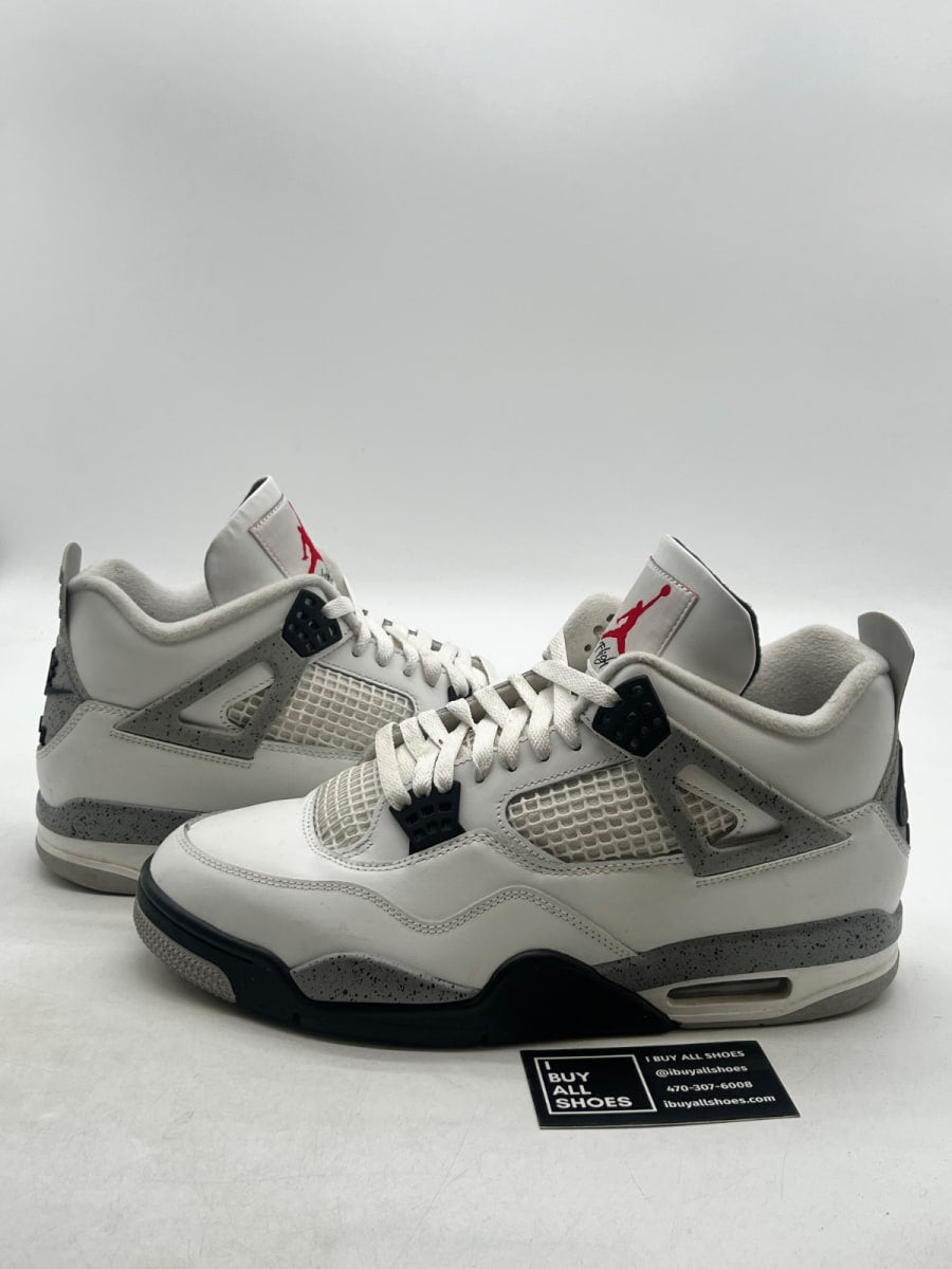 Jordan 4 Retro White Cement (2025) 11.5 (Lightly Worn Pre-Owned) - Image 1