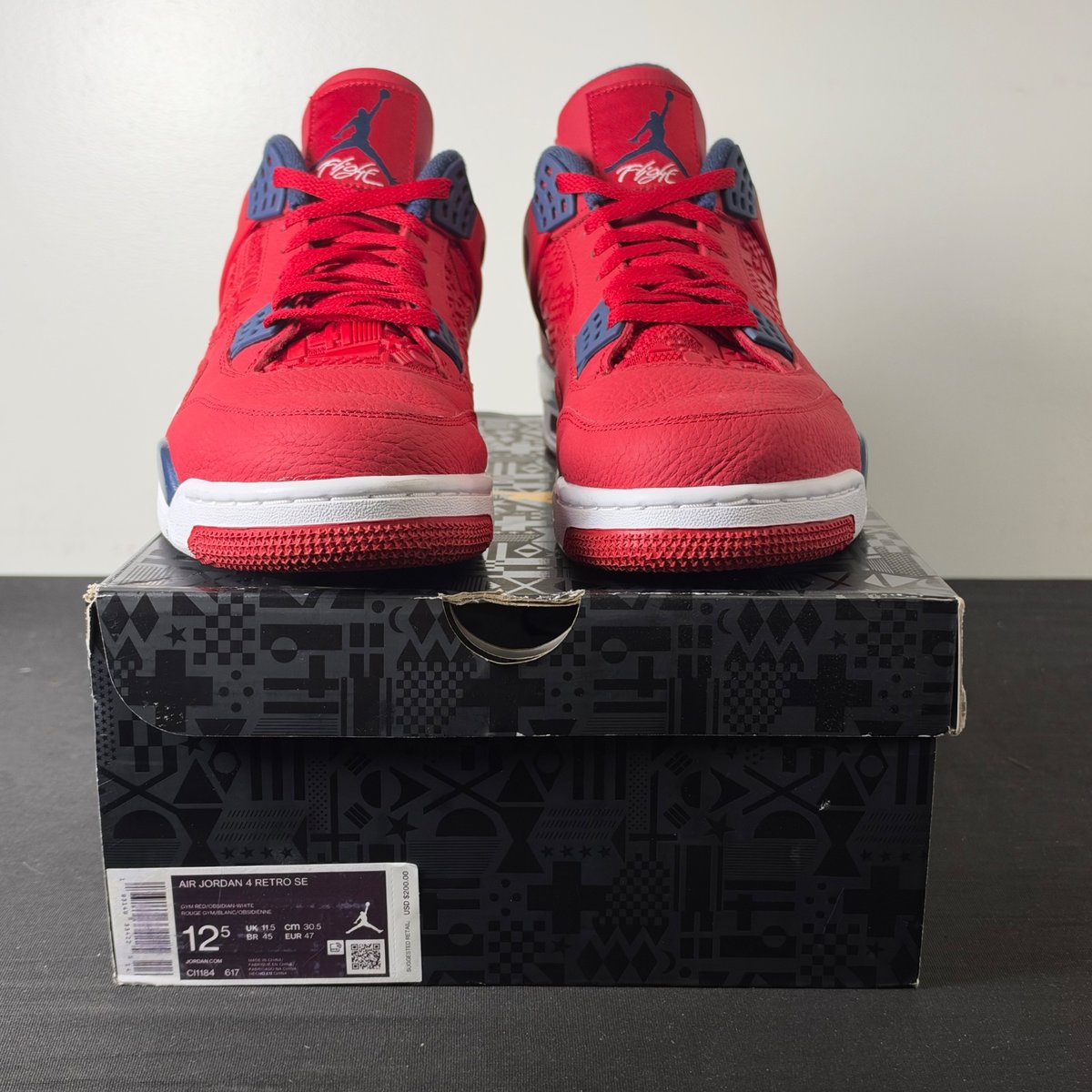 Jordan 4 Retro FIBA (2019) (Size 12.5) - aux