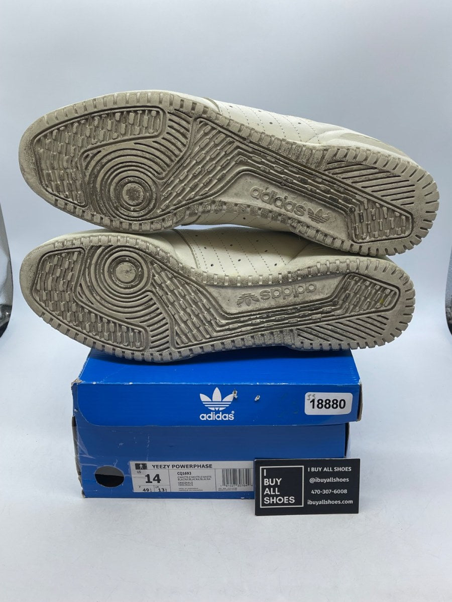 adidas Yeezy Powerphase Calabasas Core White 14 (Moderately Worn Pre-Owned) - Image 7