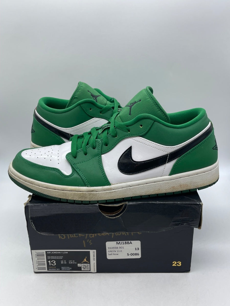 Jordan 1 Low Pine Green 13 (Moderately Worn Pre-Owned) - Image 1