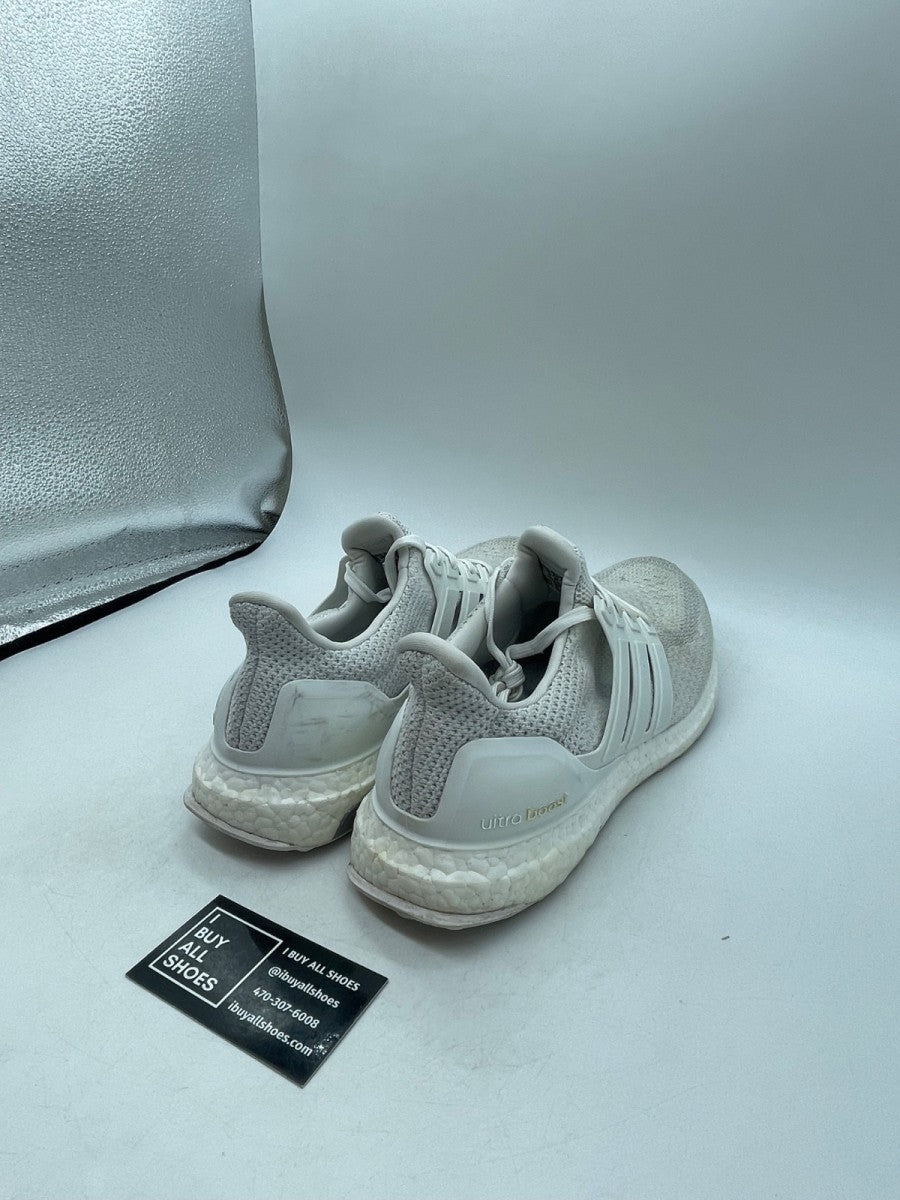 adidas Ultra Boost 2.0 Triple White 10.5 (Moderately Worn Pre-Owned) - Image 5