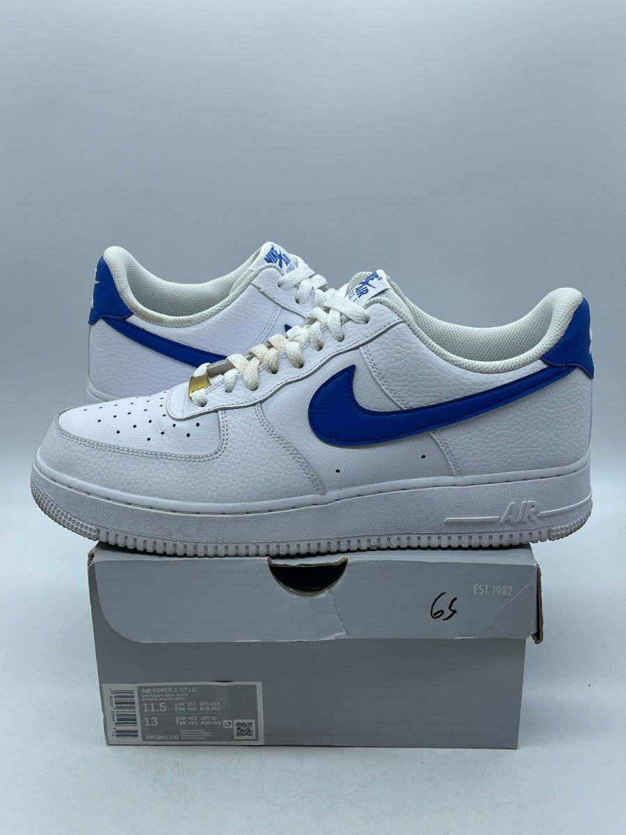 Nike Air Force 1 Low 'White Game Royal' 11.5 (Moderately Worn Pre-Owned) - Image 1