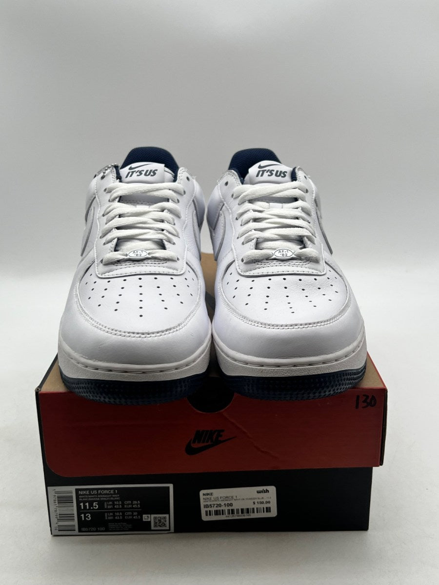 Nike Air Force 1 Low Lil Yachty Concrete Boys It's Us 11.5 (Lightly Worn Pre-Owned)NikeWhite/White/Midnight Navy/Dark Powder Blue - Image 2