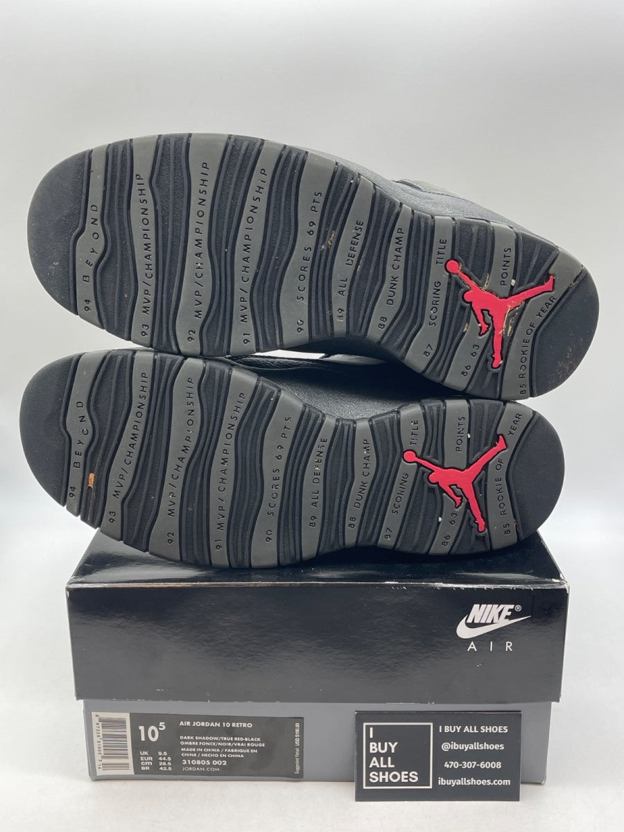 Jordan 10 Retro Shadow (2018) 10.5 (Moderately Worn Pre-Owned) - Image 7