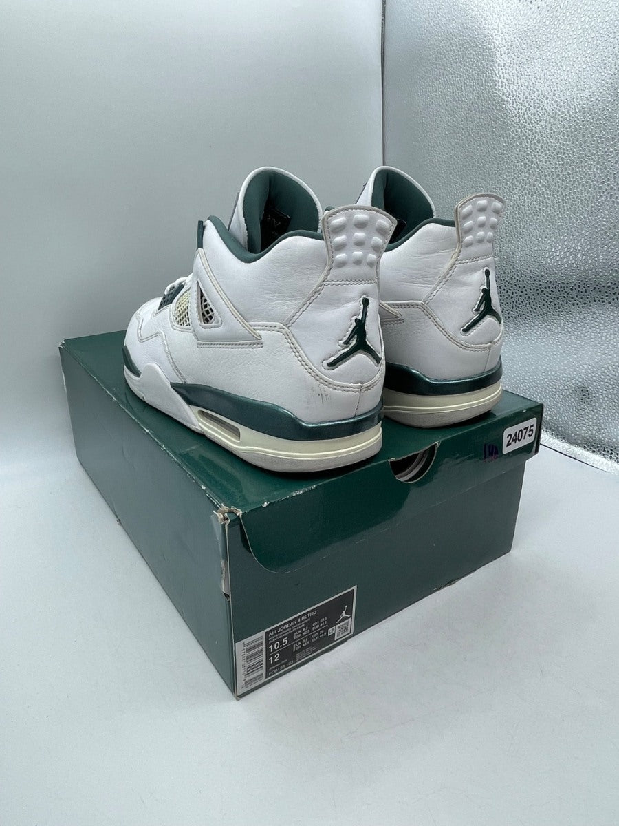 Jordan 4 Retro Oxidized Green 10.5 (Moderately Worn Pre-Owned)JordanWhite/Oxidized Green/White/Neutral Grey - Image 4