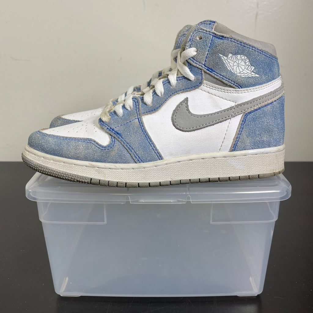 Jordan 1 Retro High Hyper Royal Smoke Grey (GS) 5Y (Moderately Worn Pre-Owned)JordanHyper Royal/Light Smoke Grey-White - Image 3