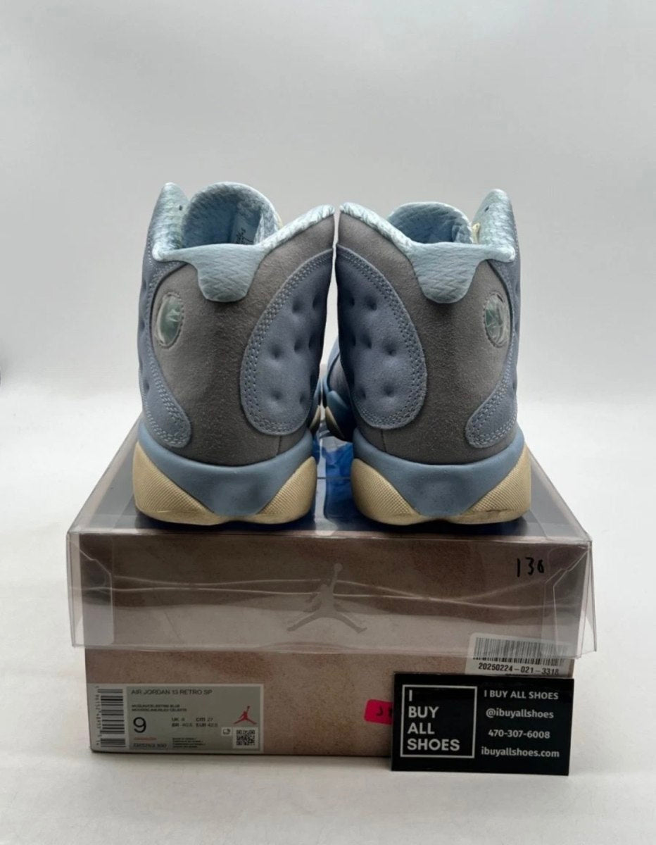 Jordan 13 Retro SoleFly 9 (Lightly Worn Pre-Owned)JordanWhite/University Blue-Neutral Grey - Image 3