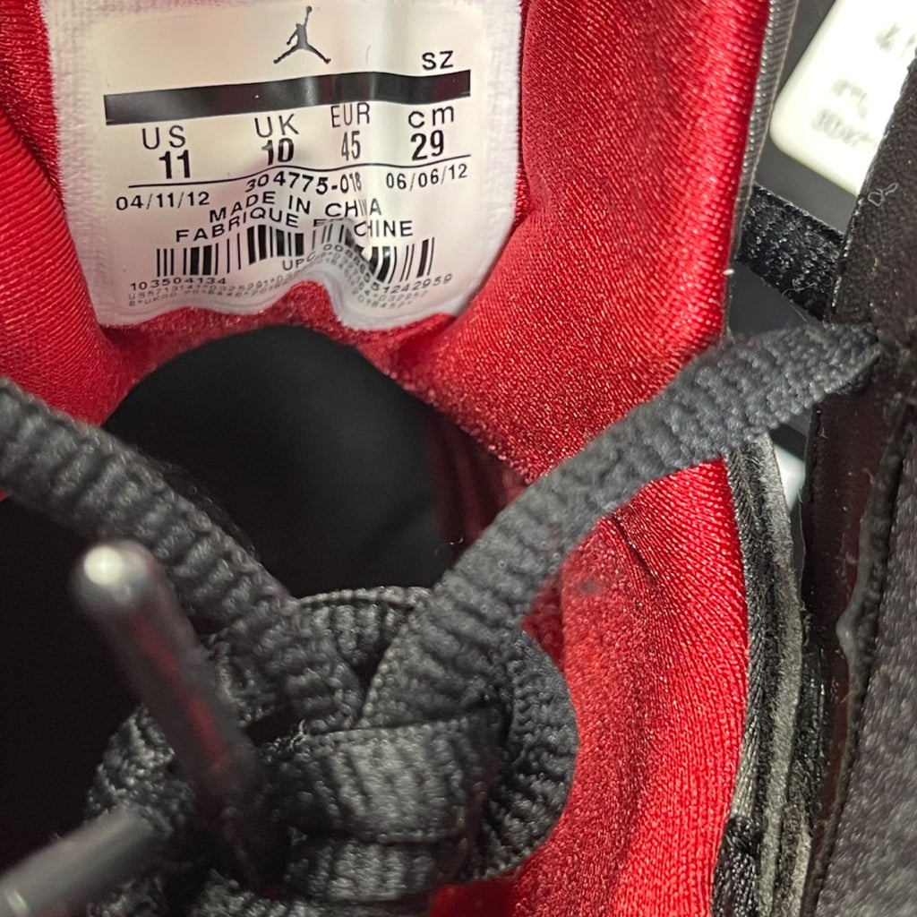 Jordan 7 Retro Raptors (2012) 11 (Moderately Worn Pre-Owned)JordanBlack/True Red-Dark Charcoal-Club Purple - Image 6