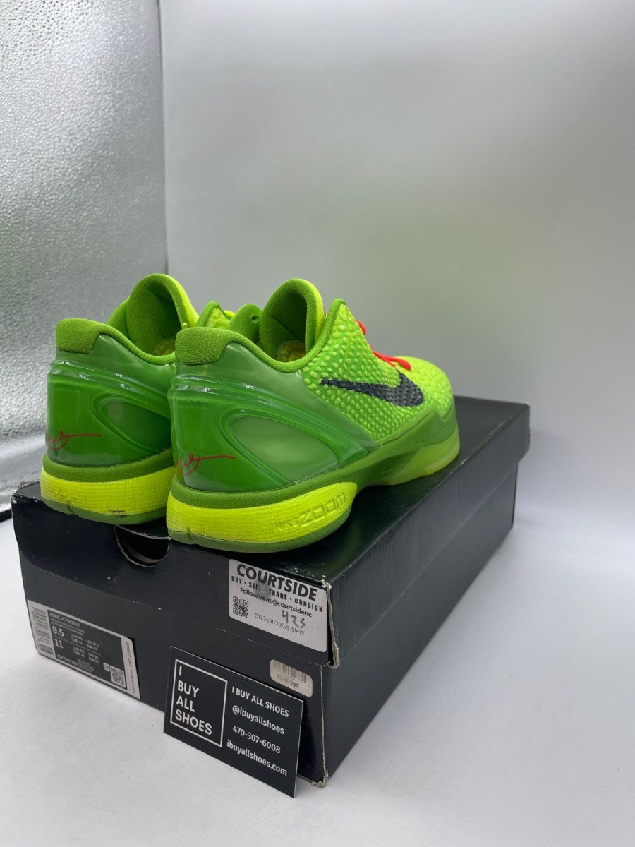 Nike Kobe 6 Protro Grinch (2020) 9.5 (Moderately Worn Pre-Owned) - Image 5