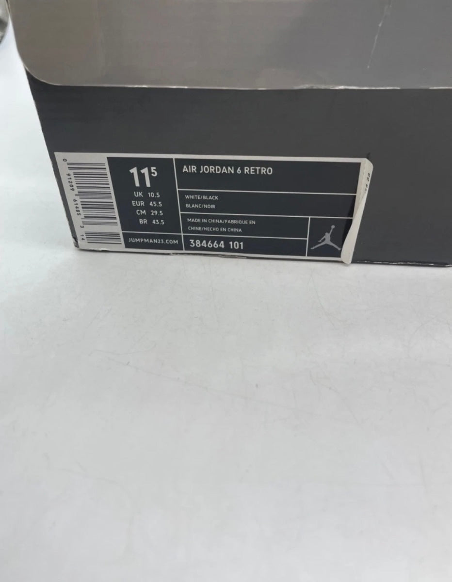Jordan 6 Retro Oreo 11.5 (Heavily Worn Pre-Owned)JordanWhite/Black-Speckle - Image 9