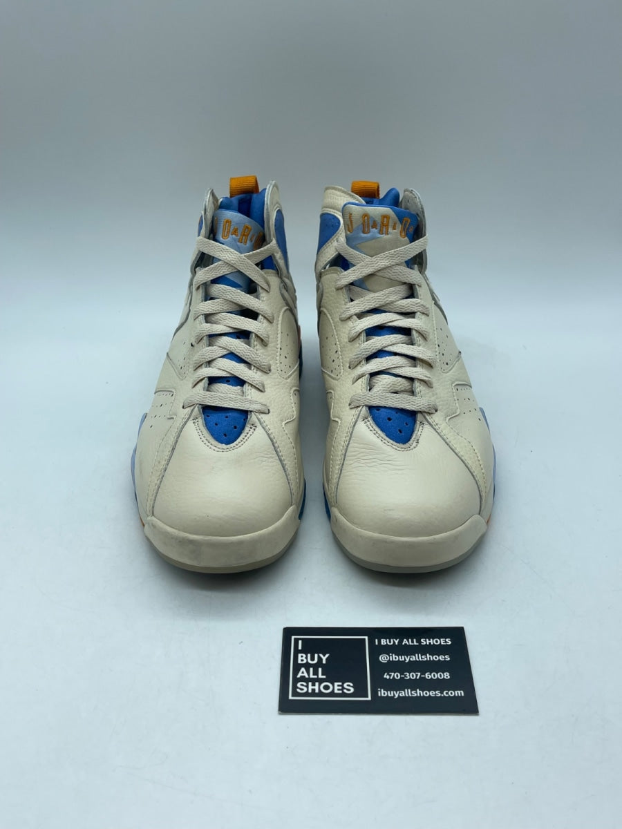 Jordan 7 Retro Pacific Blue 7.5 (Moderately Worn Pre-Owned) - Image 2