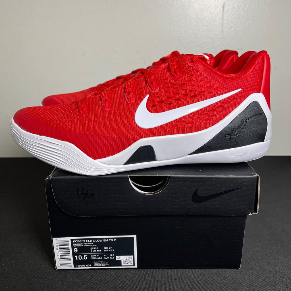 Nike Kobe 9 Elite Low EM Protro TB University Red White (Size 9) - aux