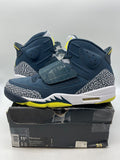 Jordan Son Of Armory Navy/Electrolime-White 11.5 (Moderately Worn Pre-Owned)JordanArmory Navy/Electrolime-White - Image 1