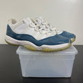 Jordan 11 Retro Low Snake Navy (2019) 11 (Moderately Worn Pre-Owned)JordanWhite/Black-Navy - Image 1