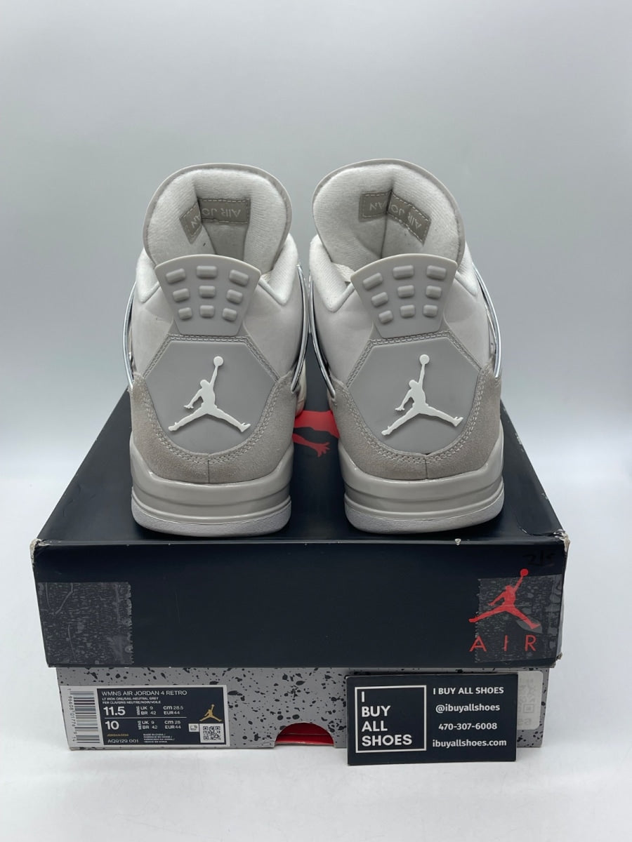Jordan 4 Retro Frozen Moments (Women's) 11.5W (Moderately Worn Pre-Owned) - Image 3