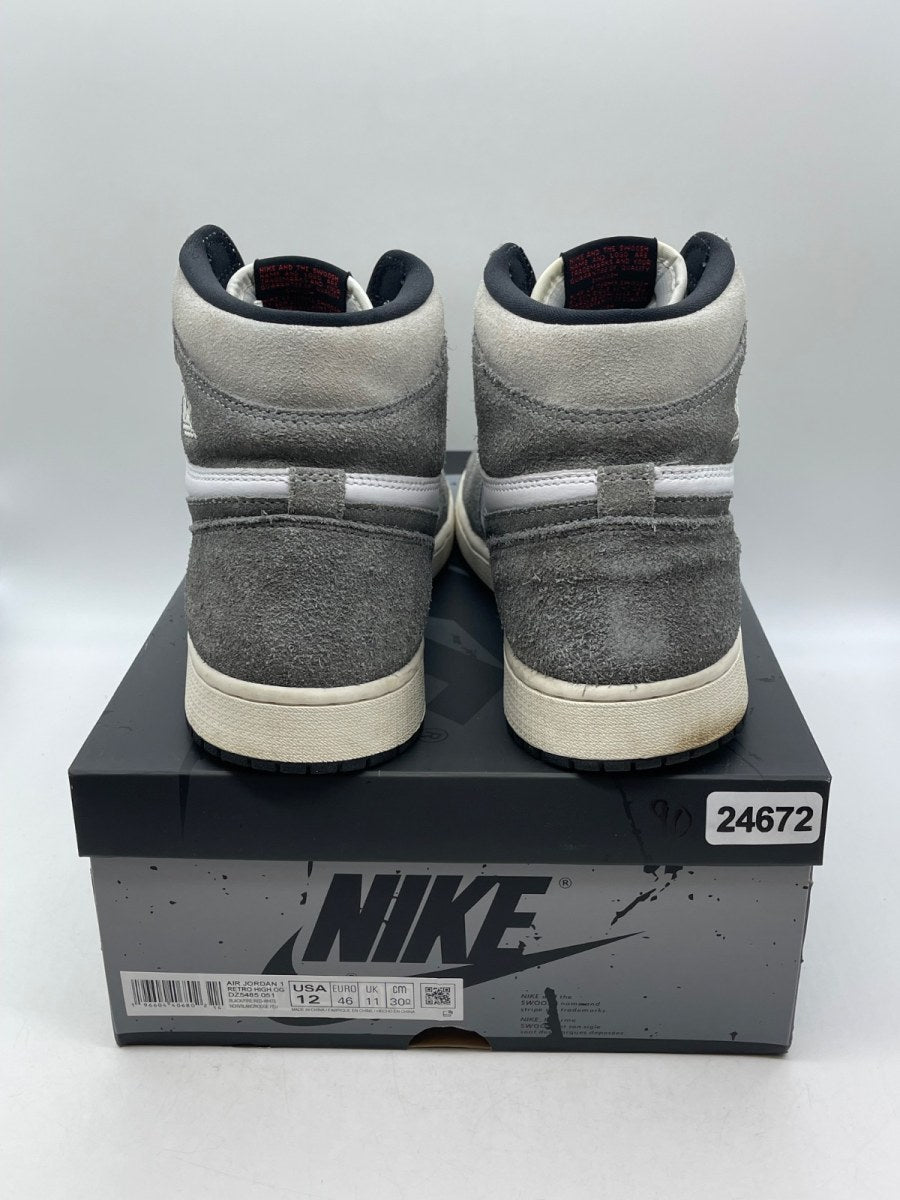 Jordan 1 Retro High OG Washed Black 12 (Moderately Worn Pre-Owned)JordanBlack/Fire Red/Light Smoke Grey/Sail - Image 3
