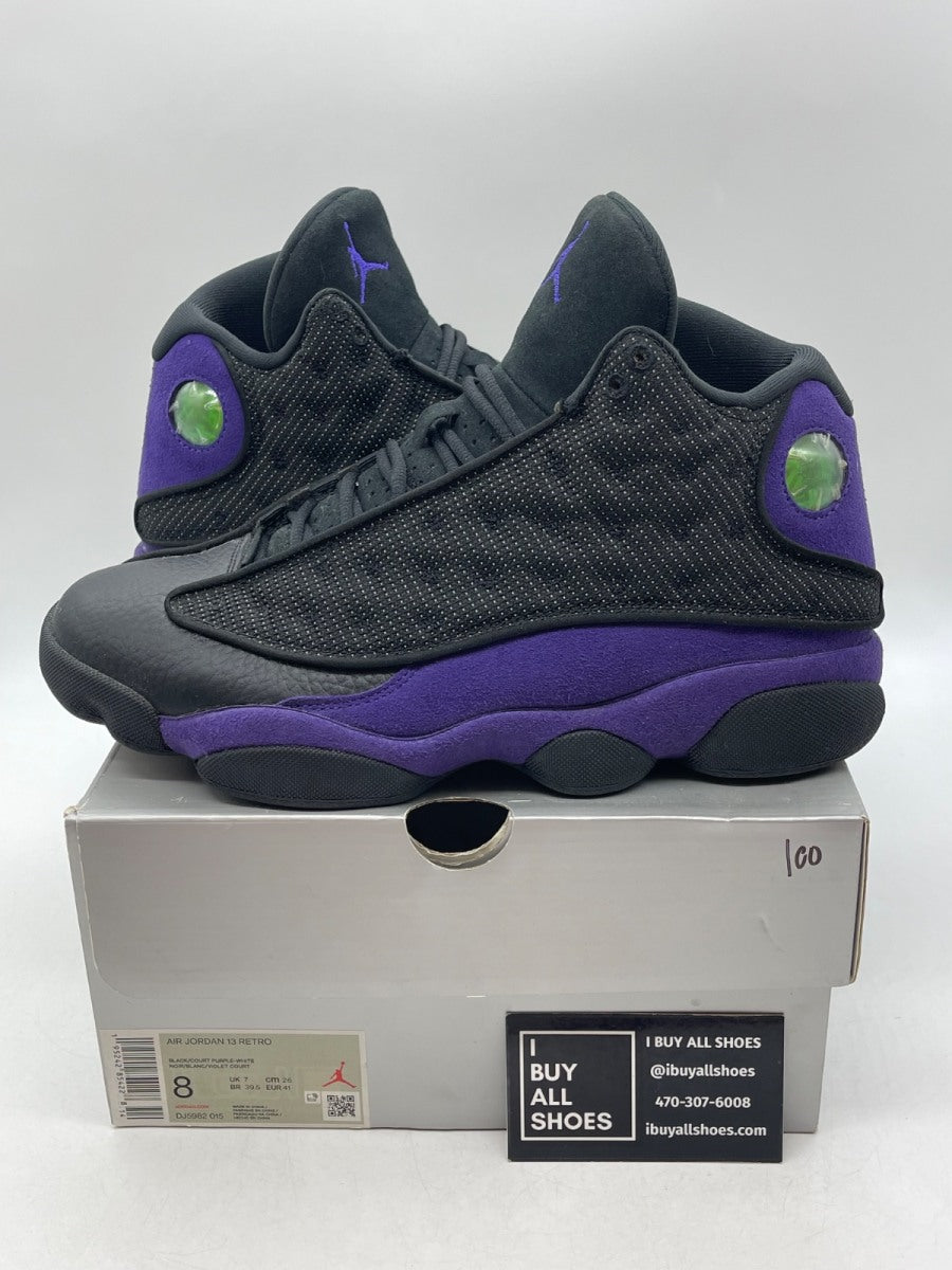 Jordan 13 Retro Court Purple 8 (Moderately Worn Pre-Owned) - Image 1