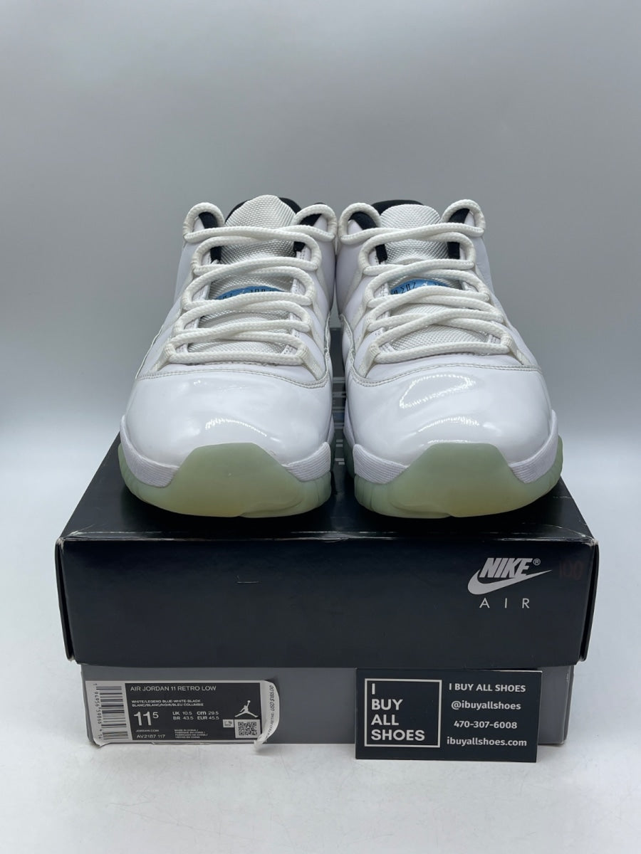 Jordan 11 Retro Low Legend Blue 11.5 (Moderately Worn Pre-Owned) - Image 2