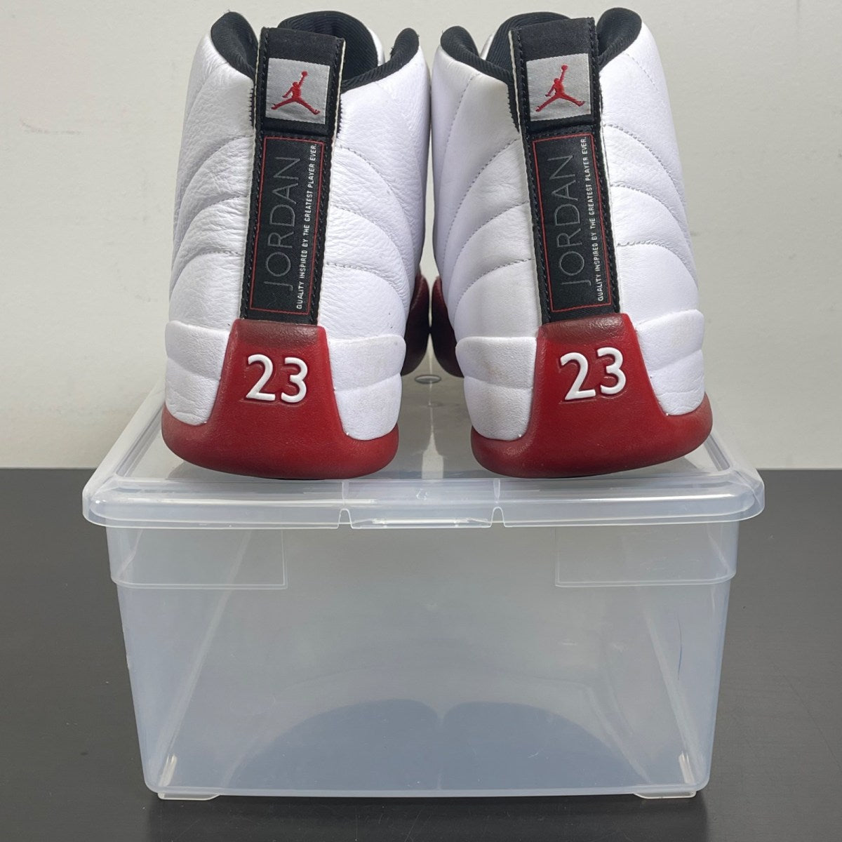 Jordan 12 Retro Cherry (2023) 12 (Moderately Worn Pre-Owned)JordanWhite/Black/Varsity Red - Image 4