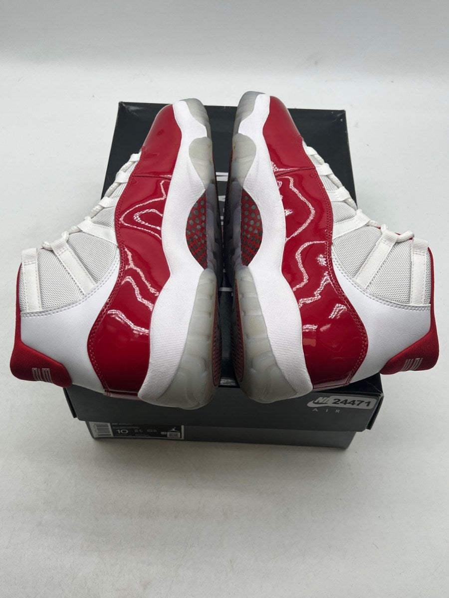 Jordan 11 Retro Cherry (2022) 10 (Lightly Worn Pre-Owned)JordanWhite/Varsity Red/Black - Image 9