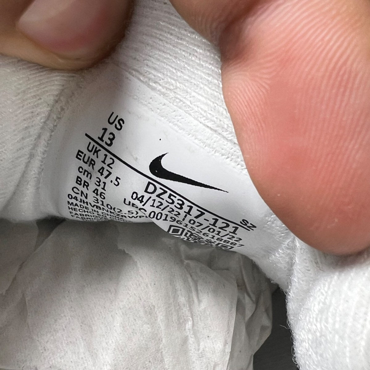 Nike Air Max 1 Premium Hangul Day 13 (Lightly Worn Pre-Owned)NikeSummit White/Sail/Coconut Milk/White - Image 7