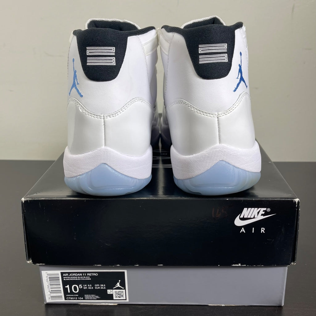 Jordan 11 Retro Legend Blue (2024) 10.5 (Moderately Worn Pre-Owned)JordanWhite/Legend Blue/Black - Image 4