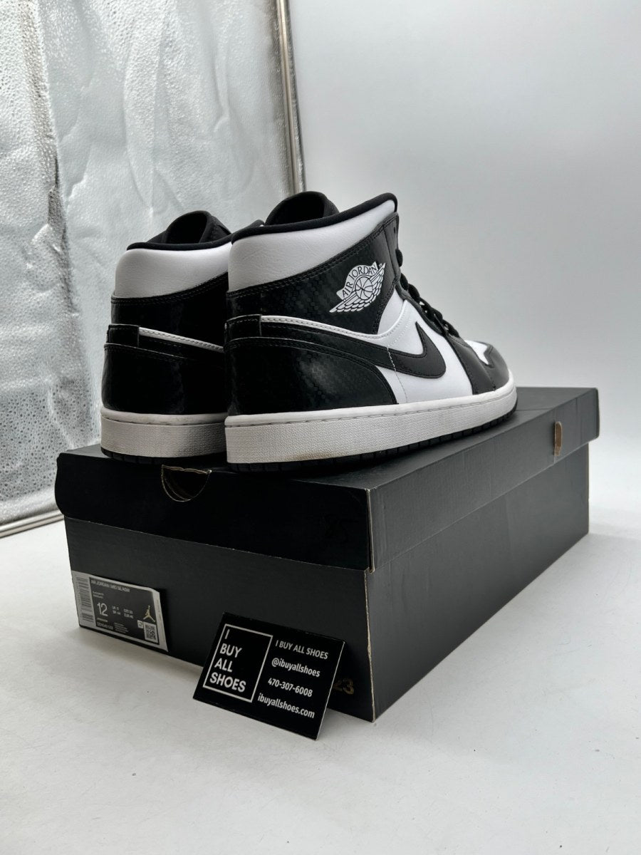 Jordan 1 Mid Carbon Fiber 12 (Lightly Worn Pre-Owned) - Image 5