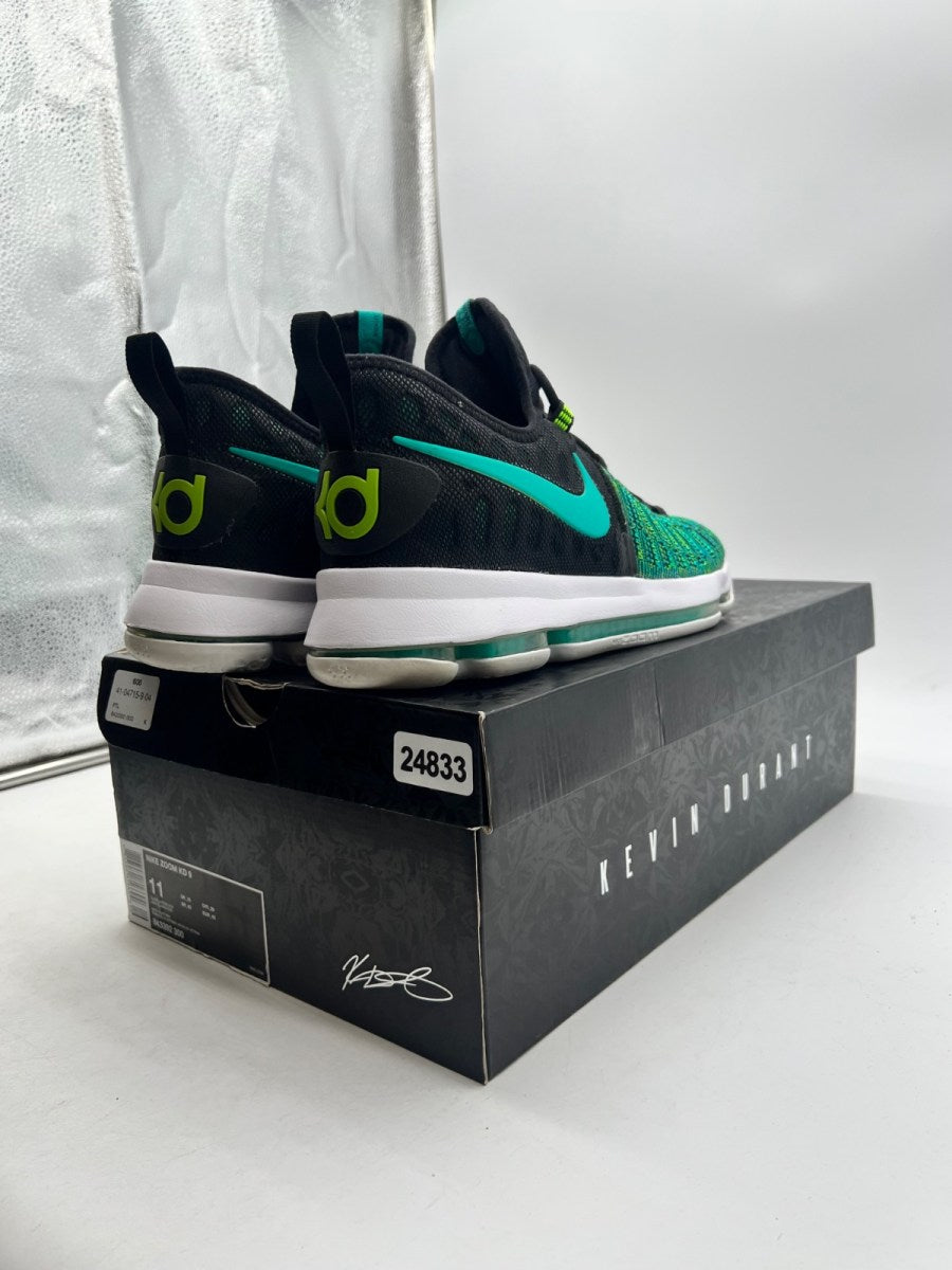 Nike KD 9 Birds of Paradise 11 (Lightly Worn Pre-Owned)NikeBlack/Clear Jade - Image 5