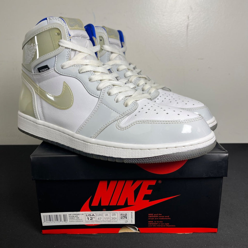 Jordan 1 Retro High Zoom White Racer Blue (Size 12.5) - aux