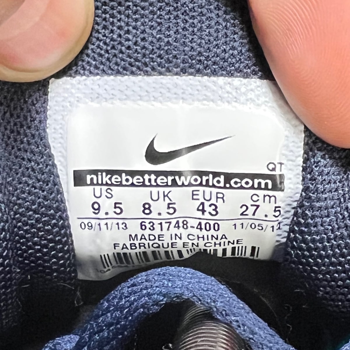 Nike Air Max 90 Ice New Slate 9.5 (Lightly Worn Pre-Owned)NikeNew Slate/Dark Obsidian/Barely Blue - Image 7