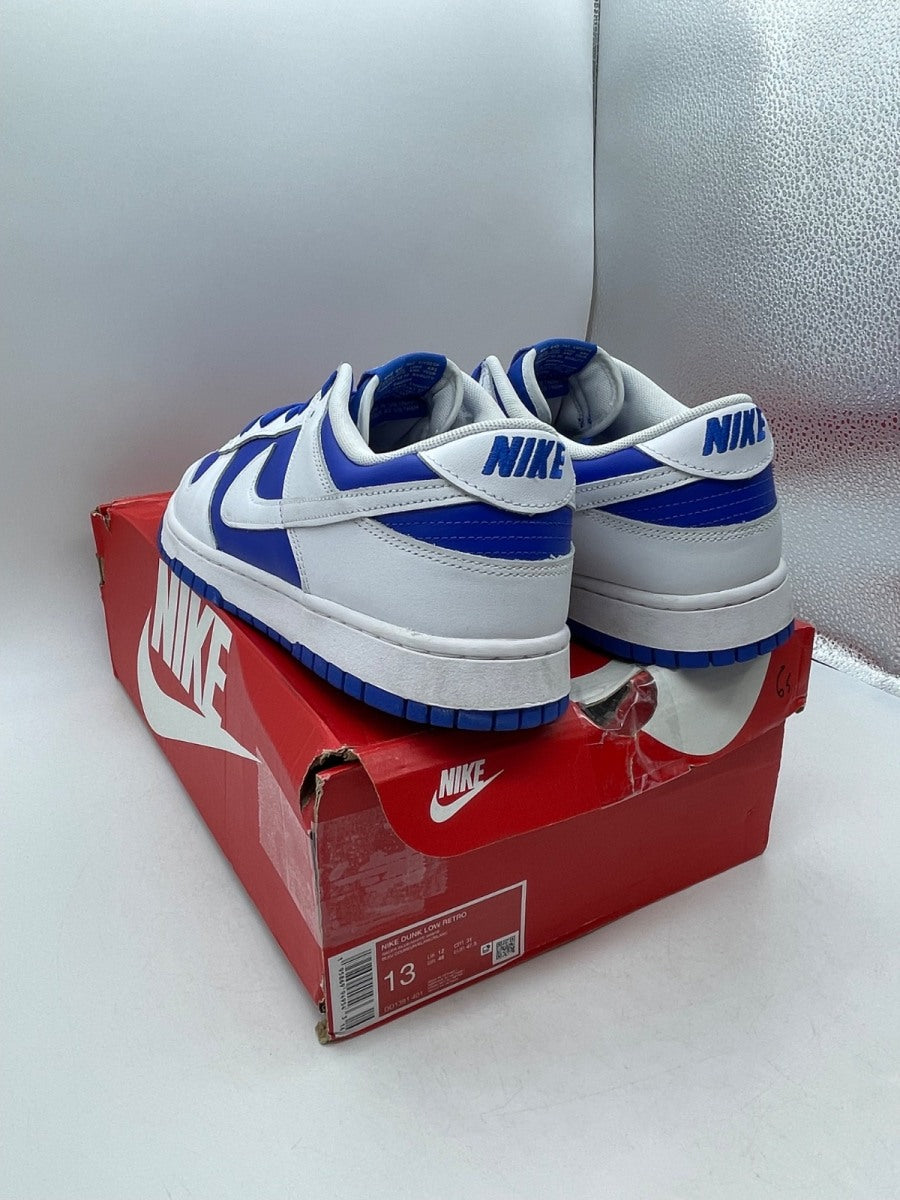 Nike Dunk Low Racer Blue White (Size 13) Moderately Worn - Image 4