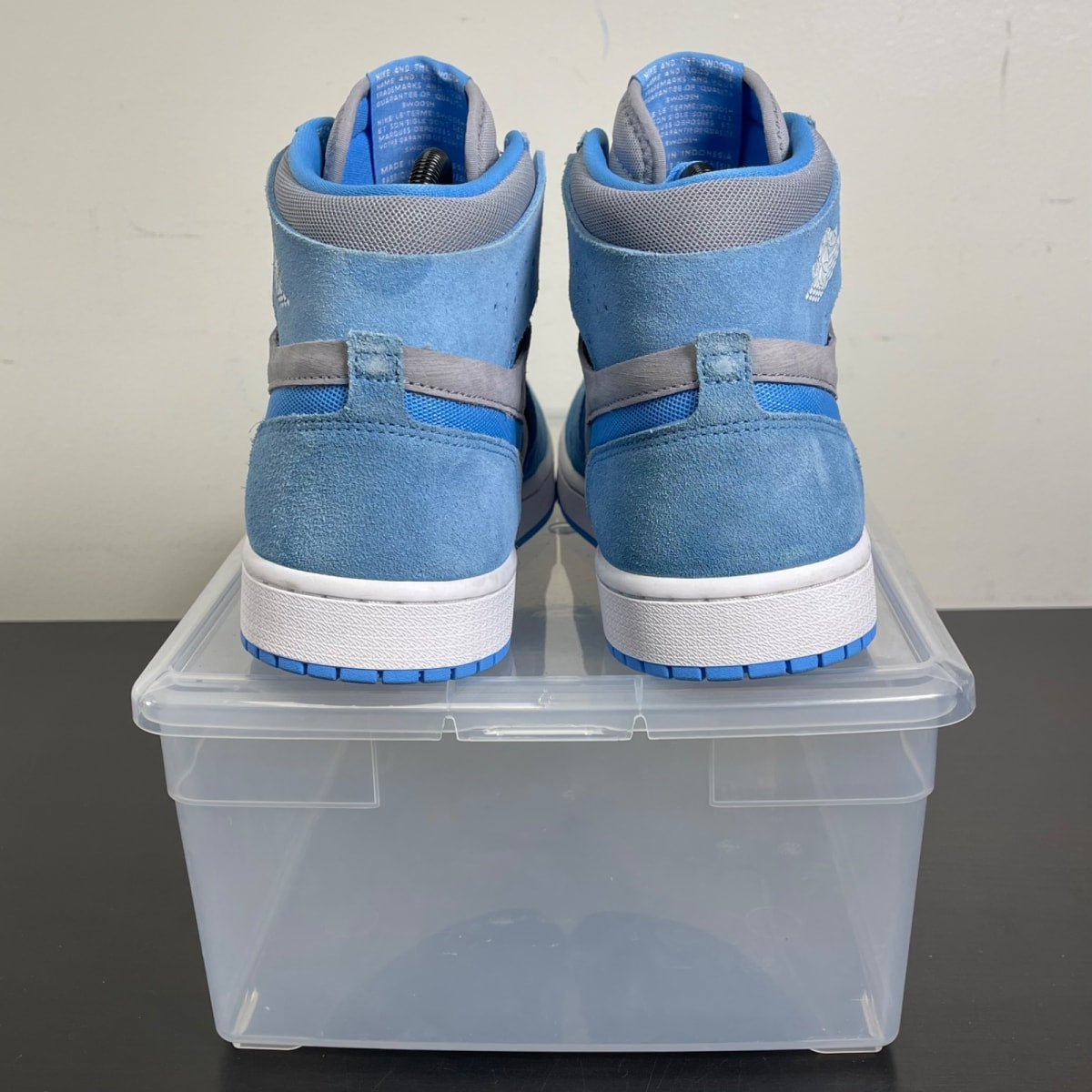 Jordan 1 High Zoom Air CMFT 2 Cement University Blue 10 (Moderately Worn Pre-Owned)JordanCement Grey/University Blue/White - Image 4