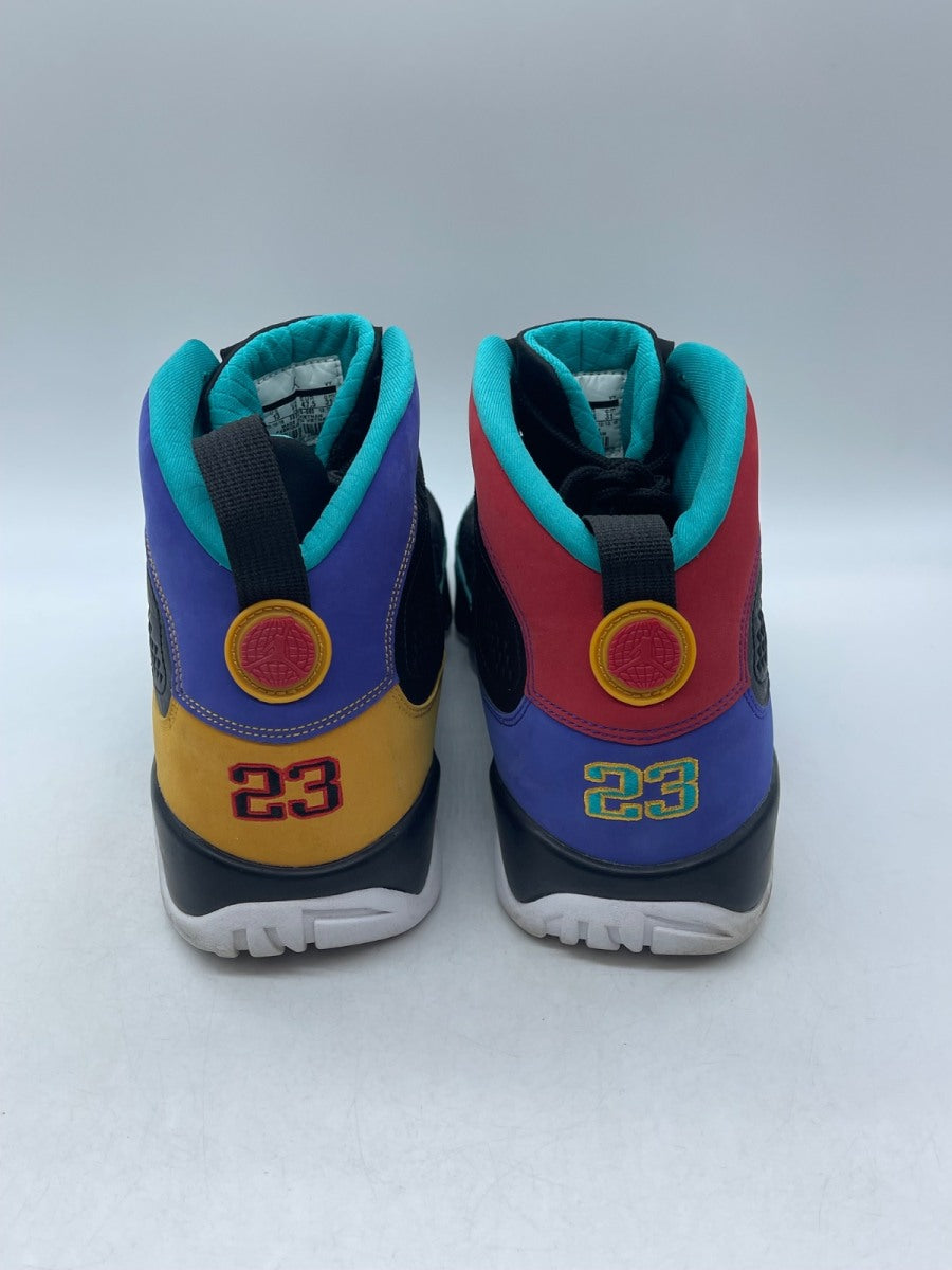 Jordan 9 Retro Dream It Do It 13 (Moderately Worn Pre-Owned)JordanBlack/University Red-Dark Concord-Canyon Gold-Turbo Green-White - Image 3