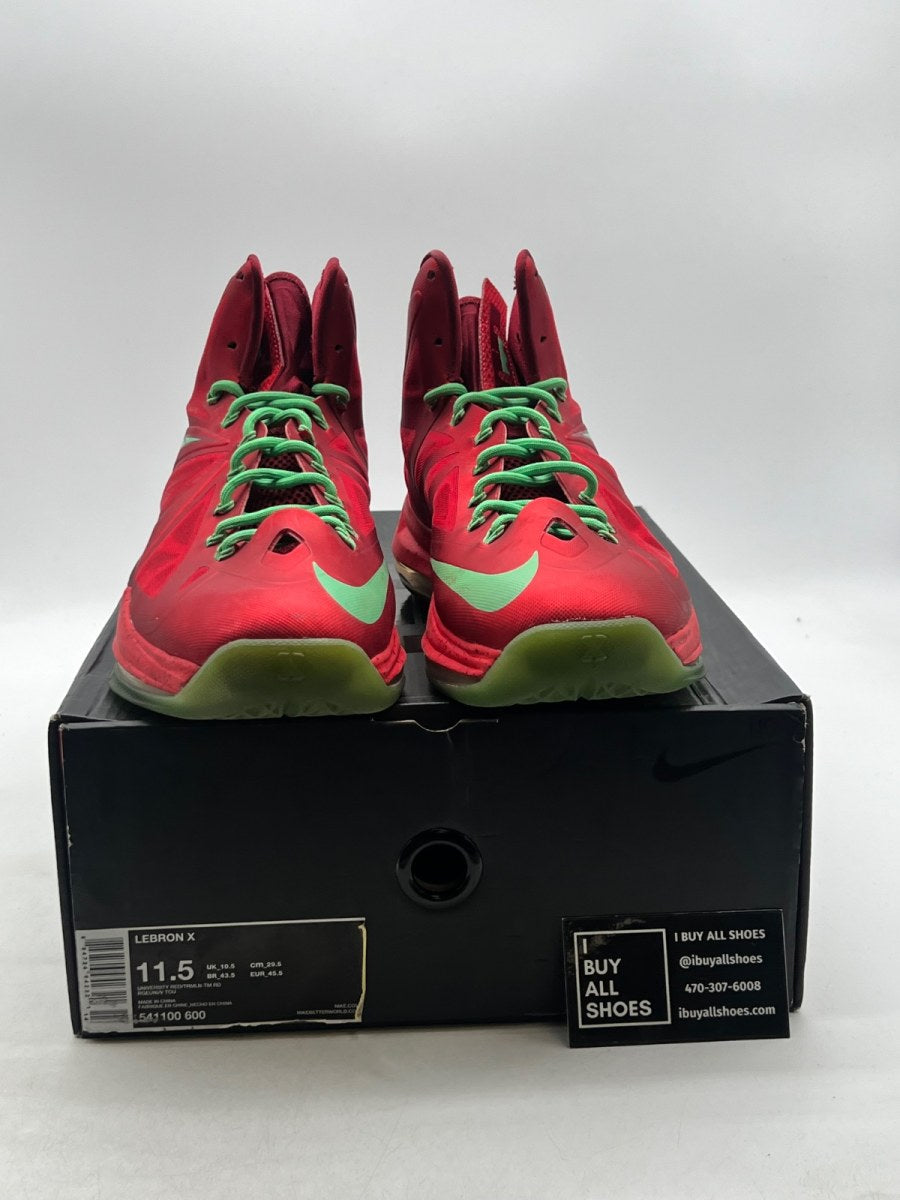 Nike LeBron X Christmas 11.5 (Moderately Worn Pre-Owned) - Image 2