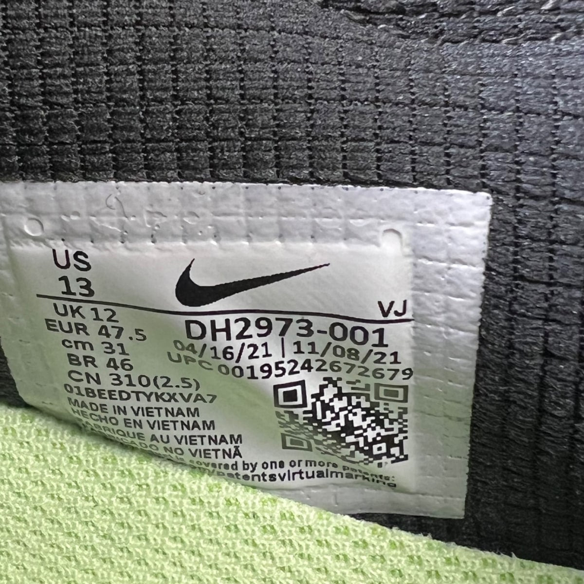 Nike Air Max 90 Terrascape Black Lime Ice 13 (Lightly Worn Pre-Owned)NikeBlack/Lime Ice/Anthracite/Dark Grey - Image 6