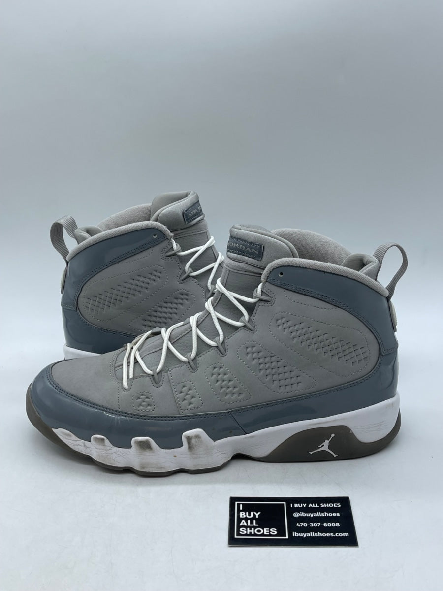 Jordan 9 Retro Cool Grey (2012) 12 (Heavily Worn Pre-Owned) - Image 1