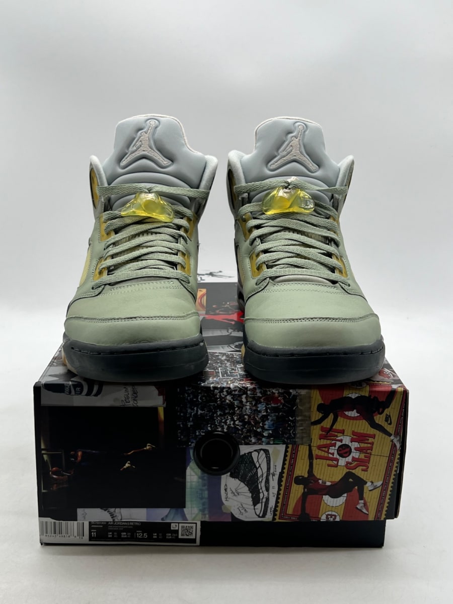 Jordan 5 Retro Jade Horizon 11 (Lightly Worn Pre-Owned)JordanJade Horizon/Light Silver-Anthracite-Pink Glaze - Image 2