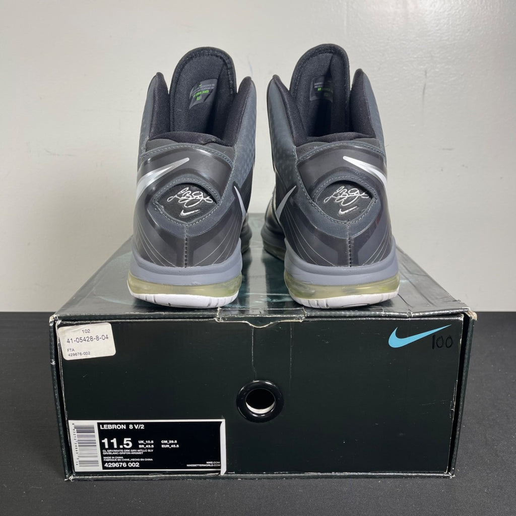 Nike LeBron 8 Cool Grey 11.5 (Moderately Worn Pre-Owned)NikeCool Grey/White-Dark Grey-Metallic Silver - Image 4
