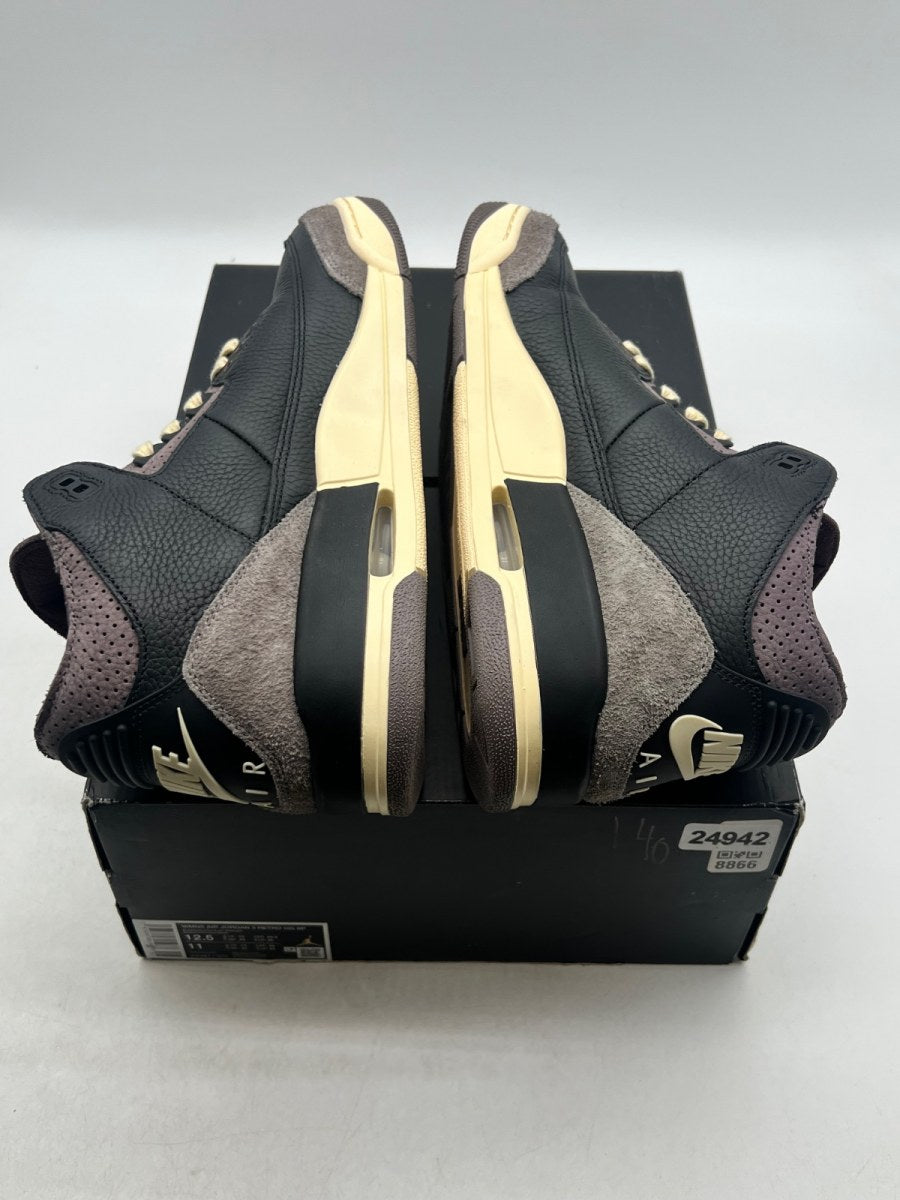 Jordan 3 Retro OG SP A Ma Maniére While You Were Sleeping (Women's) 12.5W (Lightly Worn Pre-Owned)JordanBlack/Black/Flat Pewter/Violet Ore - Image 9