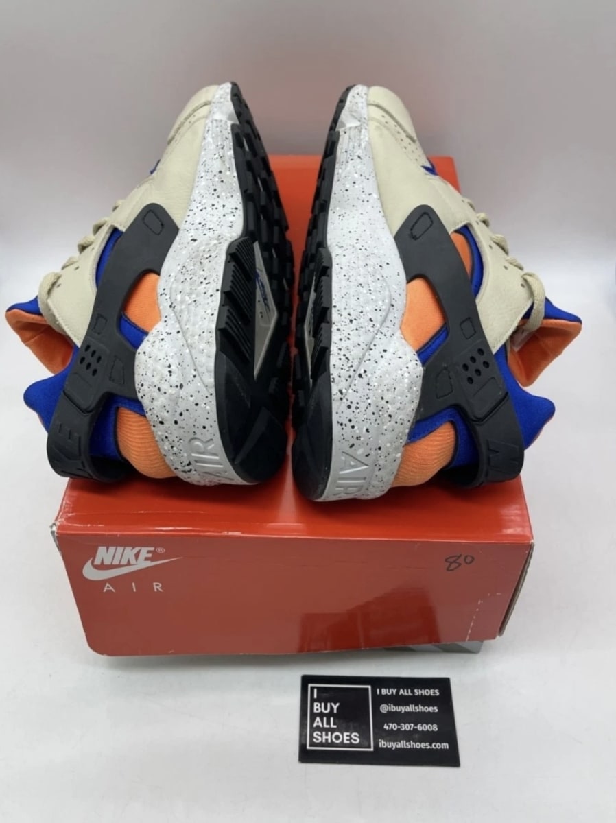 Nike Air Huarache ACG Mowabb (2022) 12.5 (Lightly Worn Pre-Owned)NikeRattan/Hyper Royal-Bright Mandarin-Black - Image 6