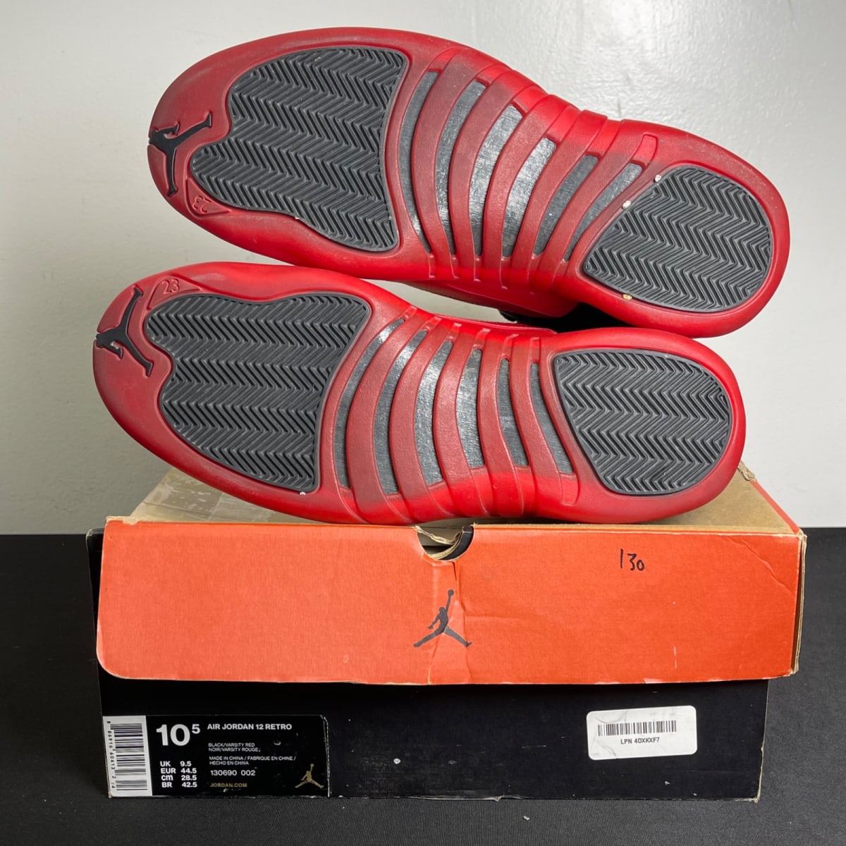 Jordan 12 Retro Flu Game (2016) (Size 10.5) - aux