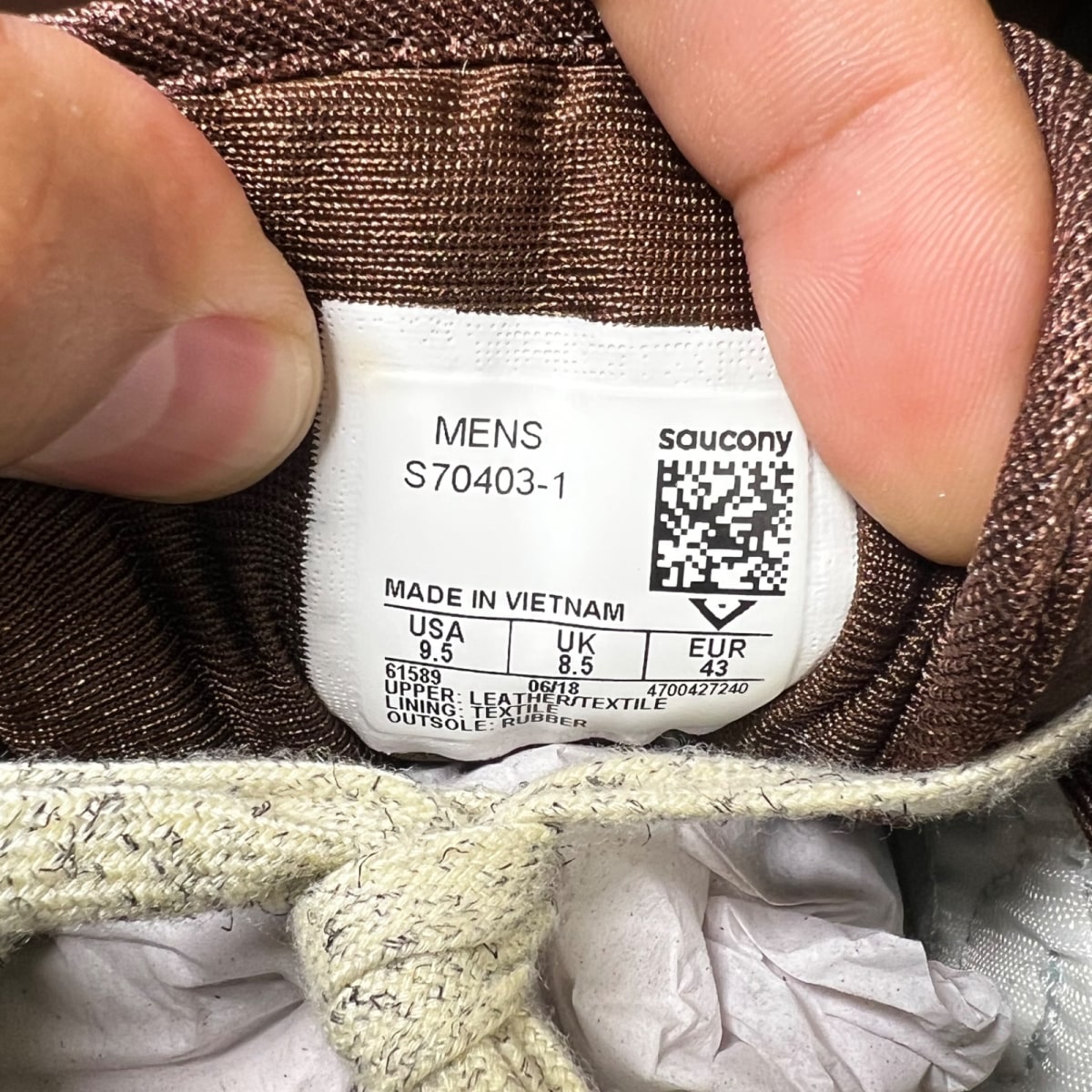 Saucony Shadow 6000 Oktoberfest (2018) 9.5 (Lightly Worn Pre-Owned)SauconyLight Blue/Brown - Image 6