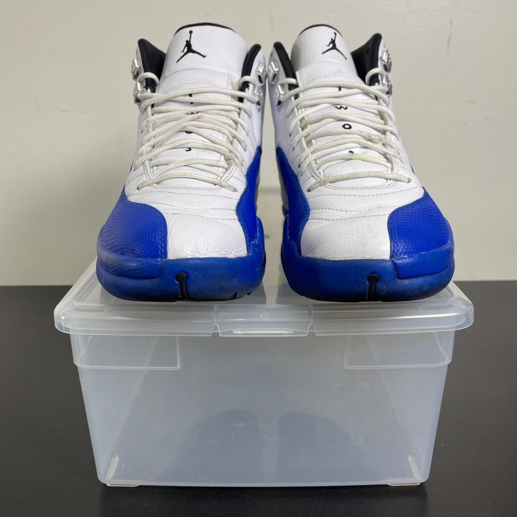 Jordan 12 Retro Blueberry 11.5 (Moderately Worn Pre-Owned)JordanWhite/Black-Game Royal - Image 2