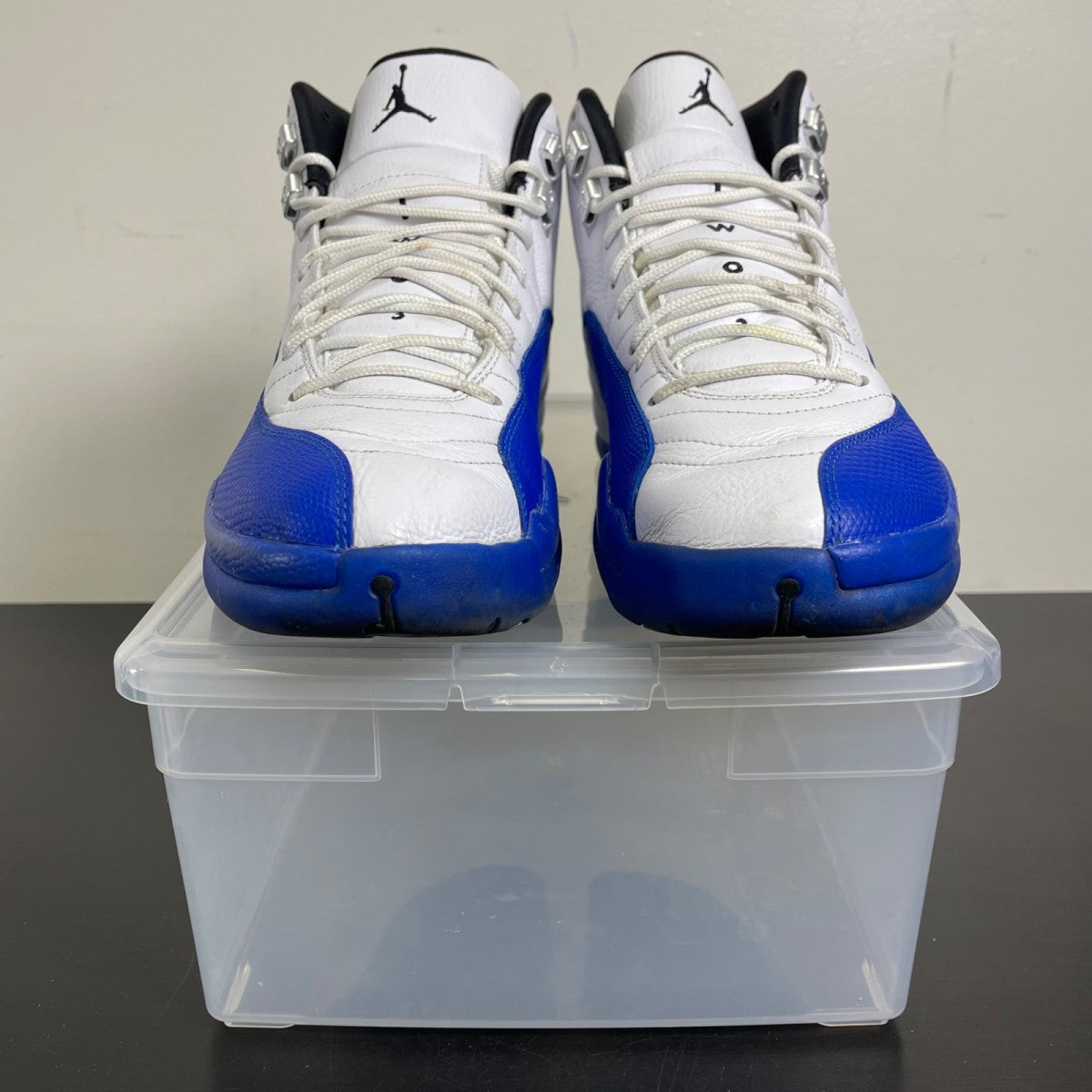 Jordan 12 Retro Blueberry 11.5 (Moderately Worn Pre-Owned)JordanWhite/Black-Game Royal - Image 2