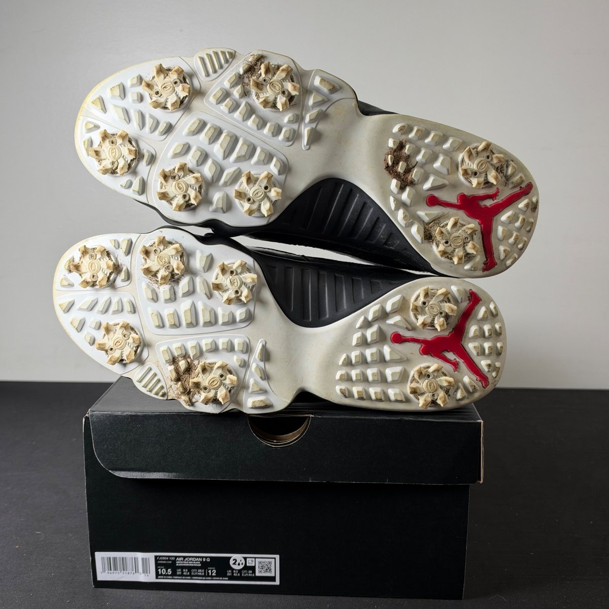 Jordan 9 Retro Low Golf White Black True Red (Size 10.5) - aux