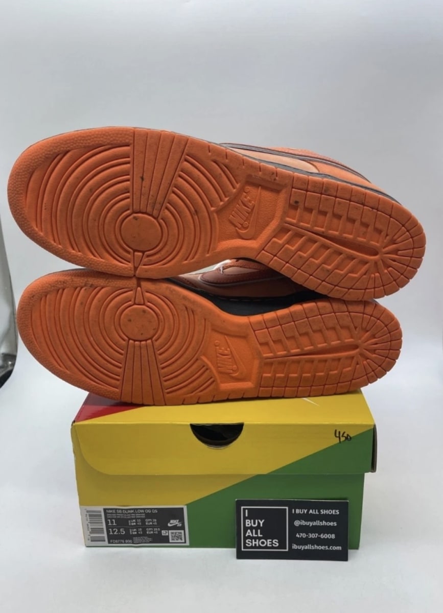 Nike SB Dunk Low Concepts Orange Lobster 11 (Lightly Worn Pre-Owned)NikeOrange Frost/Electro Orange/White - Image 7