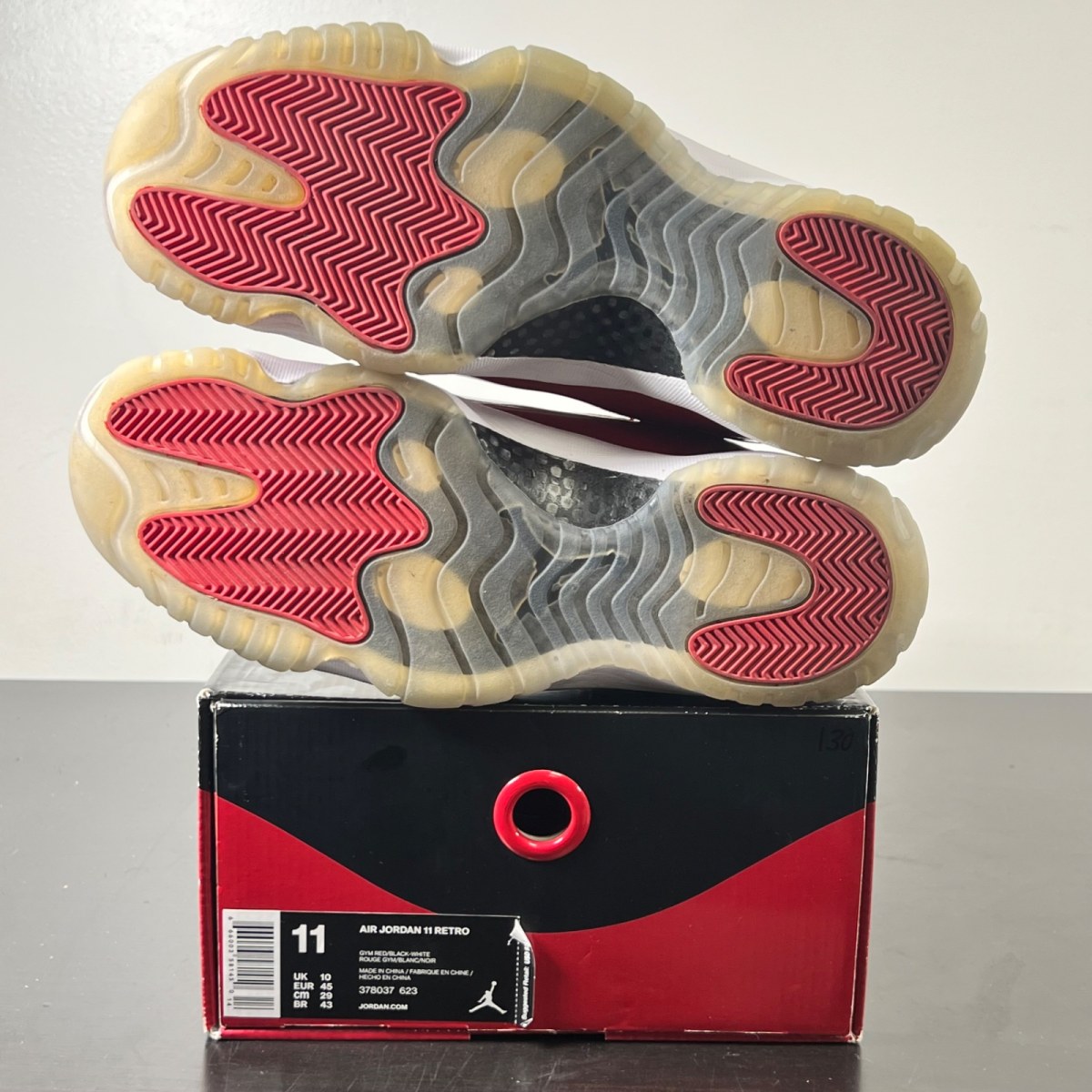 Jordan 11 Retro Win Like 96 11 (Lightly Worn Pre-Owned)JordanGym Red/Black-White - Image 6
