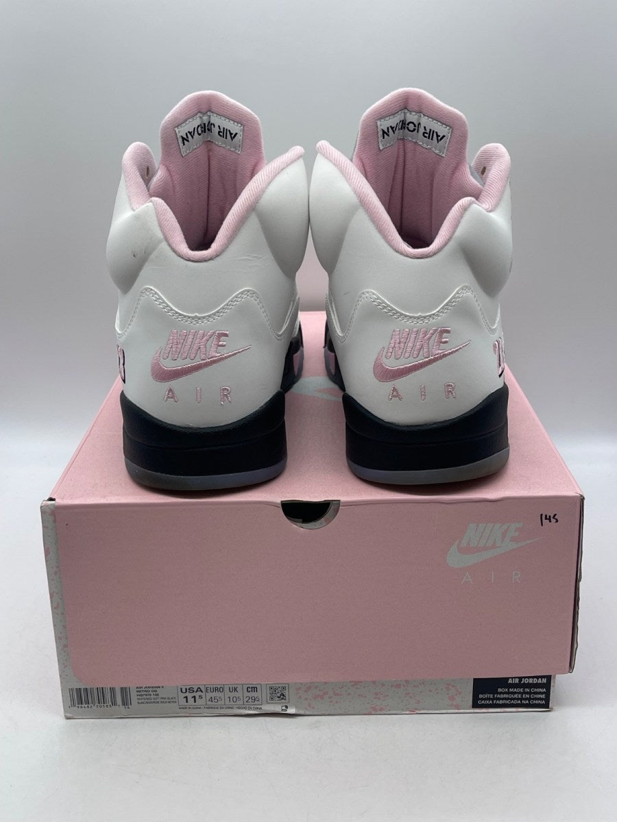Jordan 5 Retro Medium Soft Pink 11.5 (Moderately Worn Pre-Owned)JordanWhite/Medium Soft Pink/Black - Image 3
