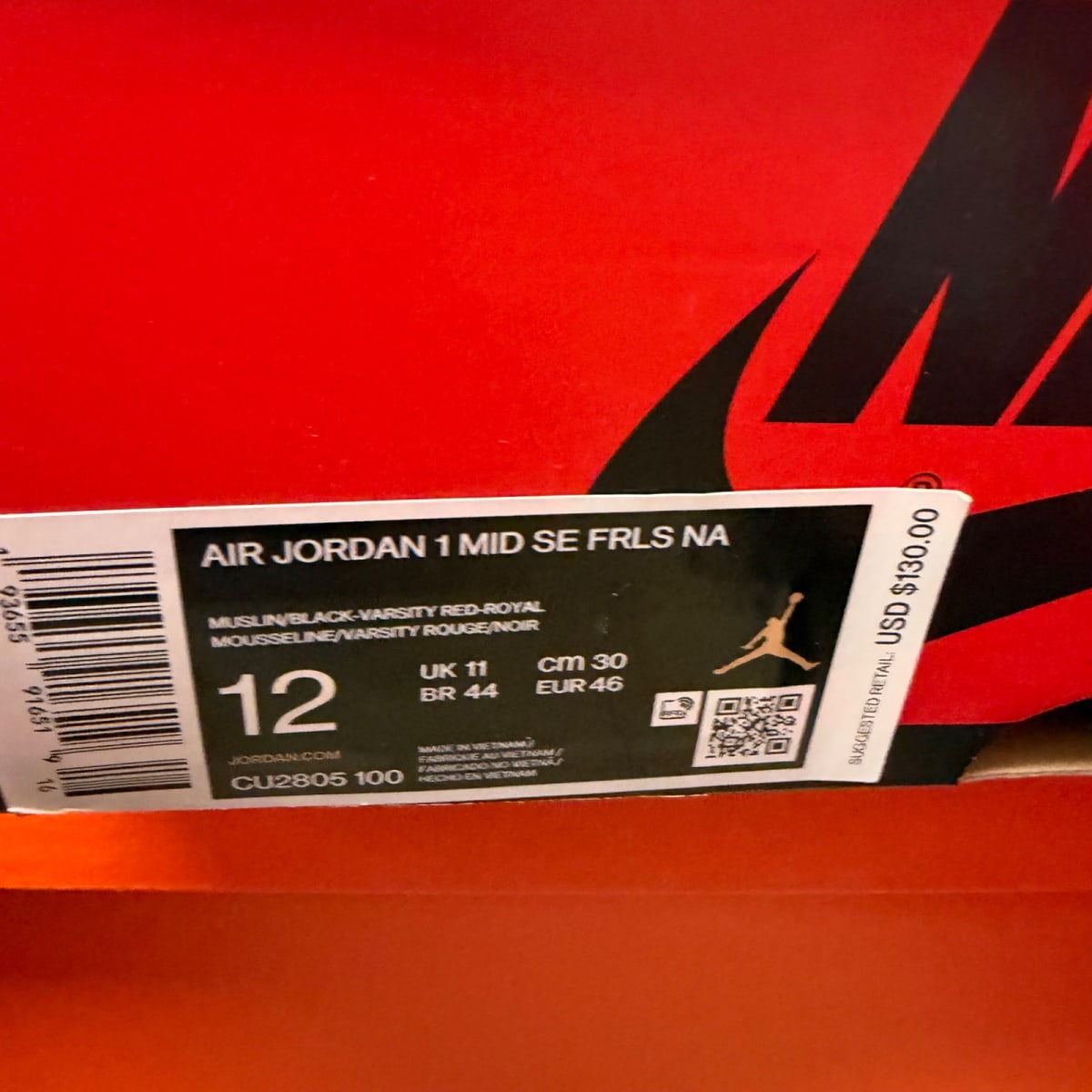 Jordan 1 Mid SE Fearless Blue the Great (Size 12) - aux